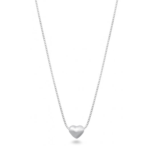 Silver Necklace - Heart