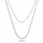 Silver Necklace - Double Chain