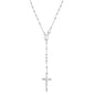 Silver Rosary Necklace
