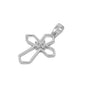 Silver CZ Pendant - Cross