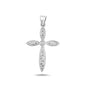 Silver Cross Pendant w/ CZ