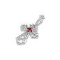 Silver Cross Pendant w/ CZ