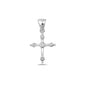 Silver Cross Pendant w/ CZ