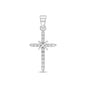 Silver Cross Pendant w/ CZ