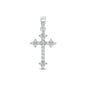 Silver CZ Pendant - Cross