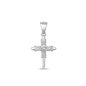 Silver Cross Pendant w/ CZ