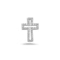 Silver Cross Pendant w/ CZ
