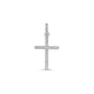 Silver Cross Pendant w/ CZ