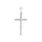 Silver Cross Pendant w/ CZ