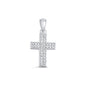 Silver Cross Pendant w/ CZ