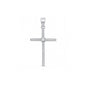 Silver CZ Pendant - Cross