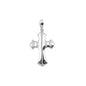 Silver Cross Pendant w/ CZ