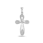 Silver Cross Pendant w/ CZ
