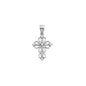 Silver Cross Pendant W/ CZ