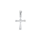 Silver CZ Pendant - Cross