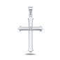 Silver CZ Pendant - Cross