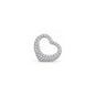 Silver CZ Pendant - Heart