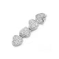 Silver CZ Pendant - Heart