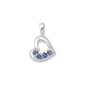 Silver Heart Pendant w/ CZ