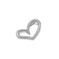 Silver Heart Pendant w/ CZ