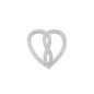Silver Pendant W/ CZ - Heart