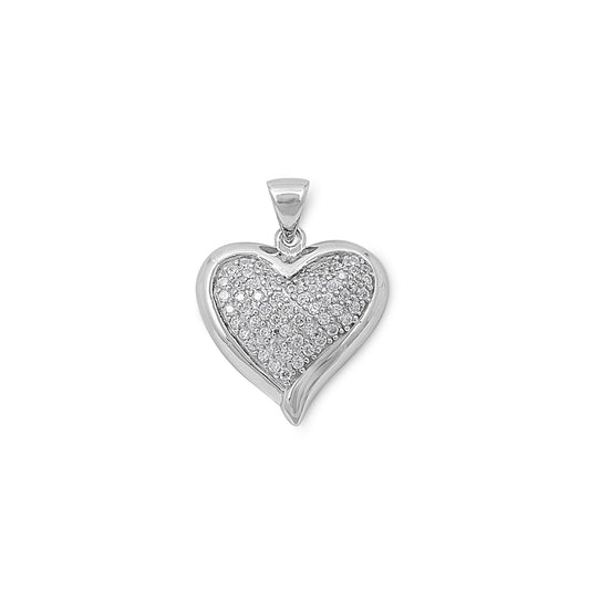 Silver Pendant W/ CZ