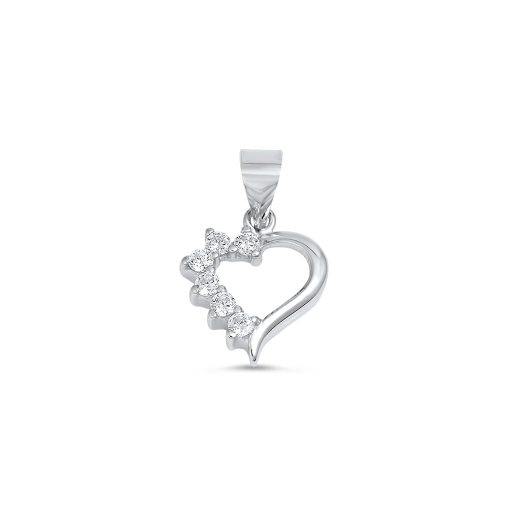 Silver Pendant W/ CZ