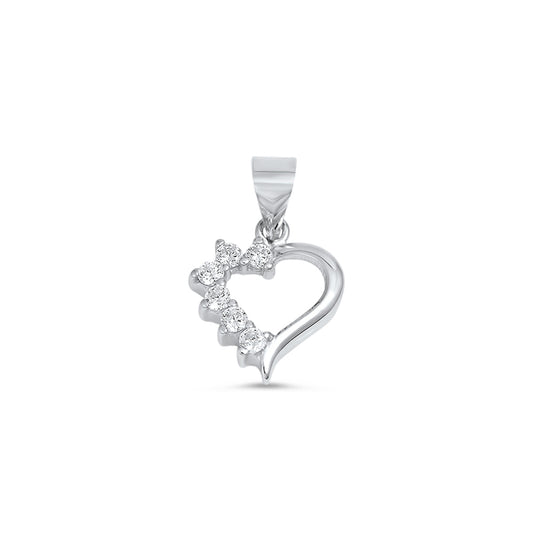 Silver Pendant W/ CZ