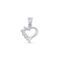 Silver Pendant W/ CZ
