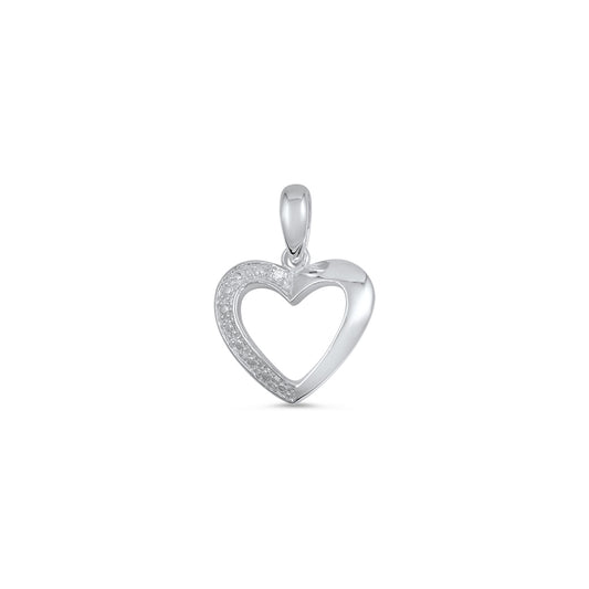 Silver Pendant W/ CZ