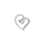 Silver Pendant W/ CZ - Heart