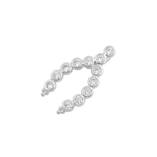 Silver Pendant w/ CZ - 5.89