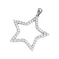 Silver CZ Pendant - Star