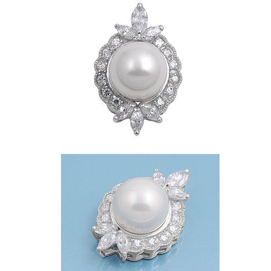 Silver Pendant W/ CZ