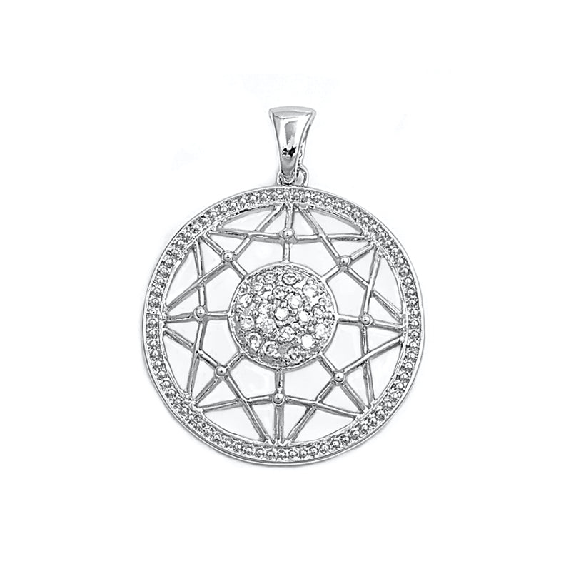 Silver Pendant W/ CZ