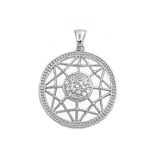 Silver Pendant W/ CZ