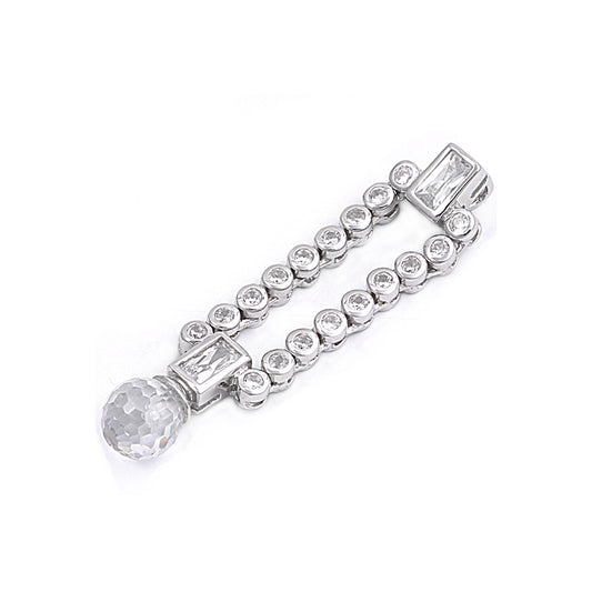 Silver Pendant W/ CZ