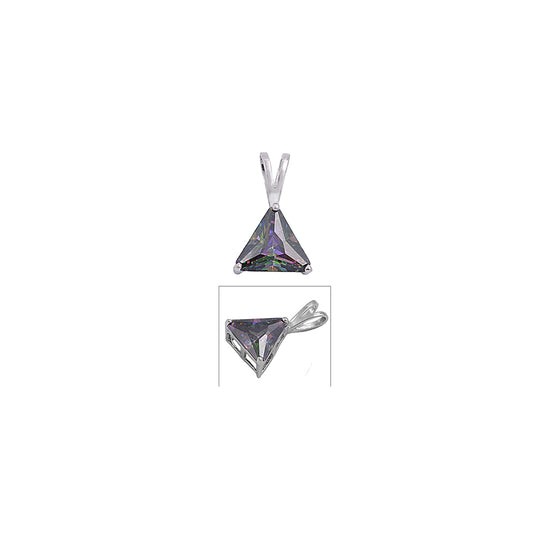 Silver Pendant W/ CZ