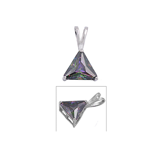 Silver Pendant W/ CZ