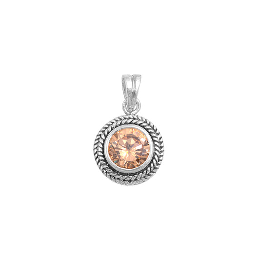 Silver Pendant W/ CZ
