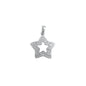 Silver Pendant W/ CZ - Star