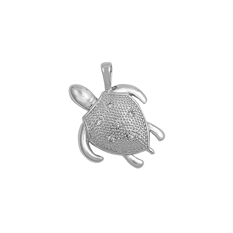 Silver Pendant W/ CZ