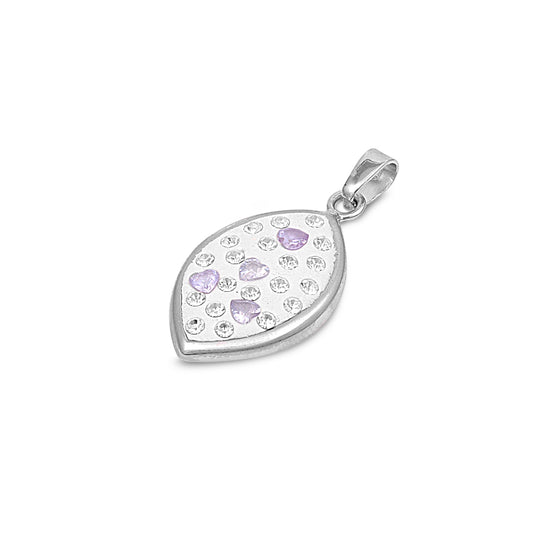 Silver Pendant W/ CZ