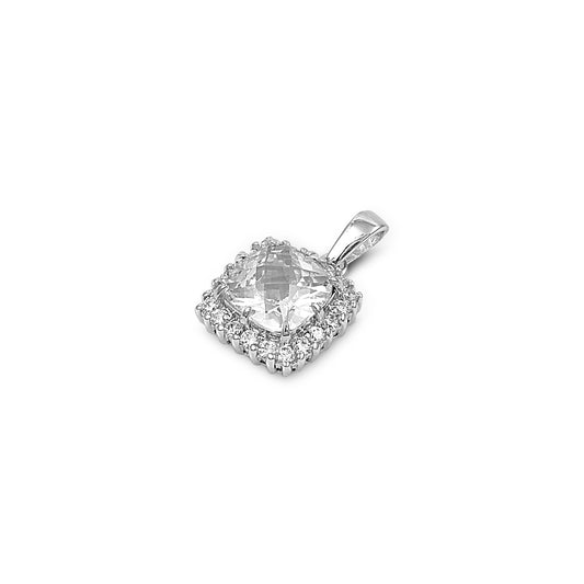 Silver Pendant W/ CZ