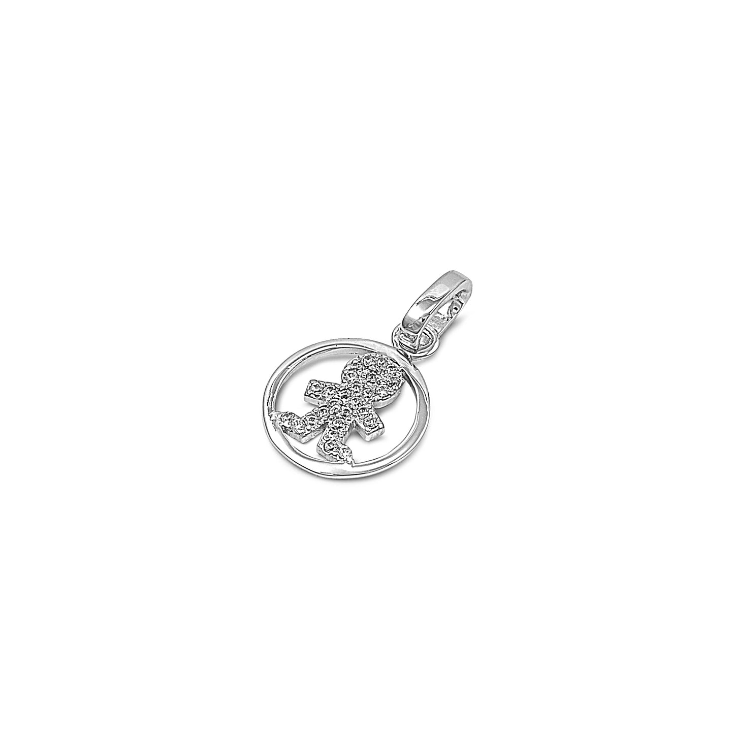 Silver Pendant W/ CZ