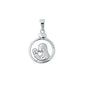 Silver Pendant W/ CZ - Mother & Child