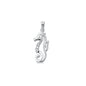 Silver Pendant W/ CZ - Seahorse