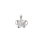 Silver Pendant W/ CZ - Butterfly
