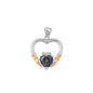 Silver Pendant W/ CZ - Claddagh