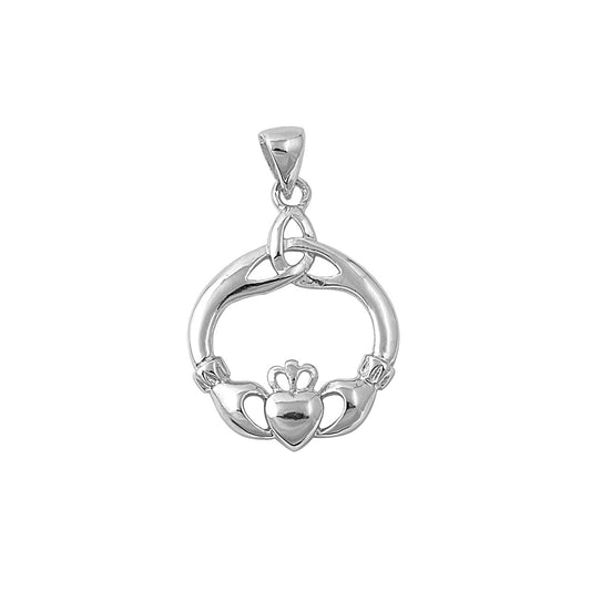 Silver Pendant - Claddagh